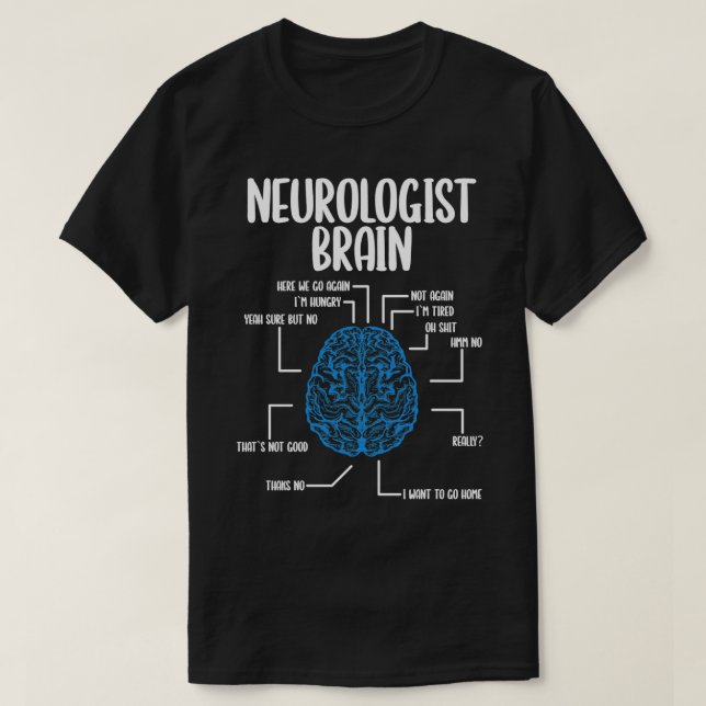 Camiseta Neurologista Cérebro Neurologia Cientista Neurociê (Frente do Design)
