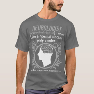 Camiseta Neurologista Definição Cérebro Médico Neurologia 1