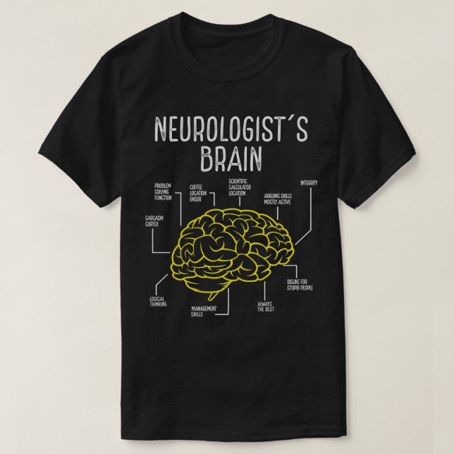 Camiseta Neurologista Neurociência Neurocirurgião Neurologi (Frente do Design)