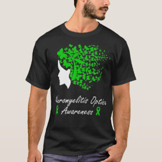 Camiseta Neuromielite Sensibilização Ótica Mulheres Borbole