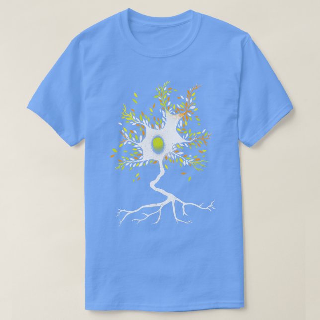 Camiseta Neuron Three Biomimication Neuro Science Nature by (Frente do Design)