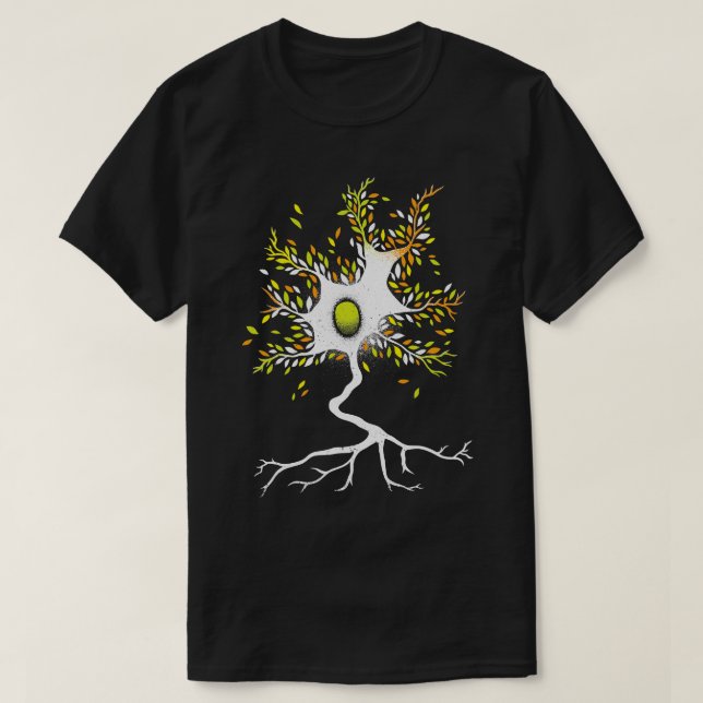 Camiseta Neuron Three Biomimication Neuro Science Nature by (Frente do Design)