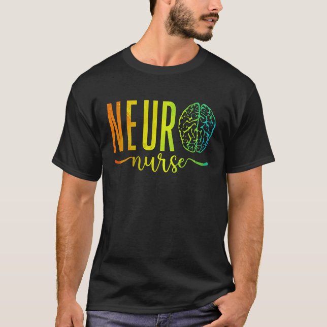 Camiseta Neuroscience Intensive Care Unit RN Nursing Neuro  (Frente)