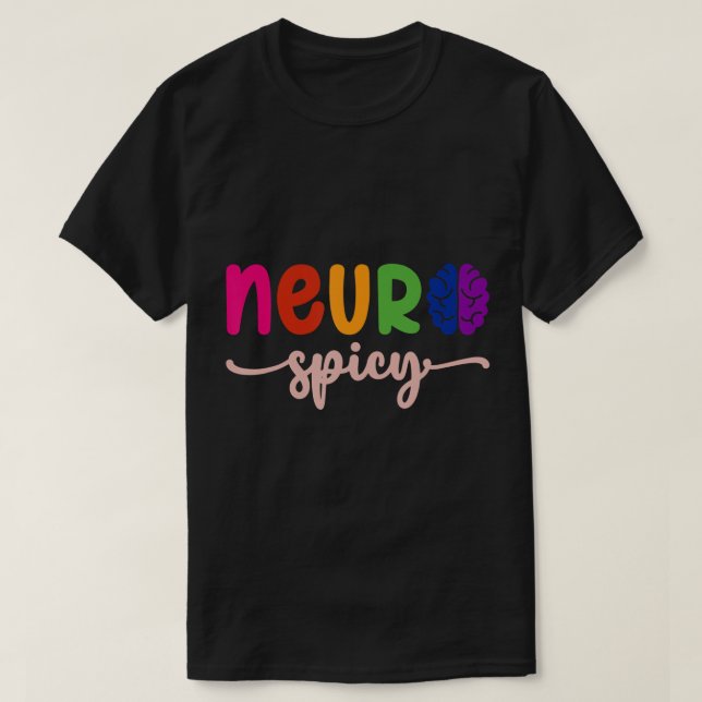 Camiseta Neurospicy Neuro Espicia Neurodiversidade Neurotíp (Frente do Design)