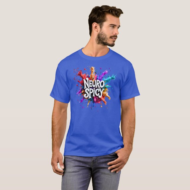 Camiseta NEUROSPICY neurodiversity autism adhd dyslexia (Frente Completa)
