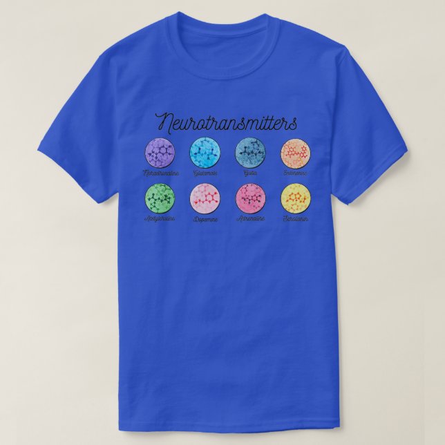 Camiseta Neurotransmissores do Cérebro Humanos (Frente do Design)