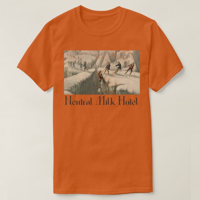 Camiseta Neutral Milk Hotel Posto original Punk Fan Design  (Frente do Design)
