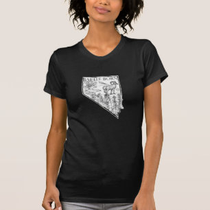 Camiseta Nevada Battleborn State Shmbols Fish Bighorn