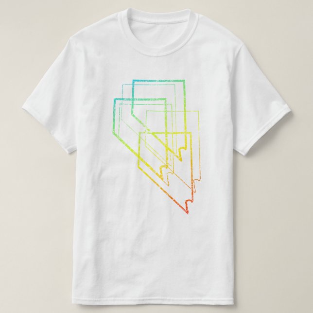 Camiseta nevada esfriar borrão (Frente do Design)