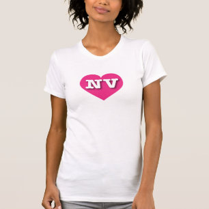 Camiseta Nevada Hot Pink Heart - Adoro NV