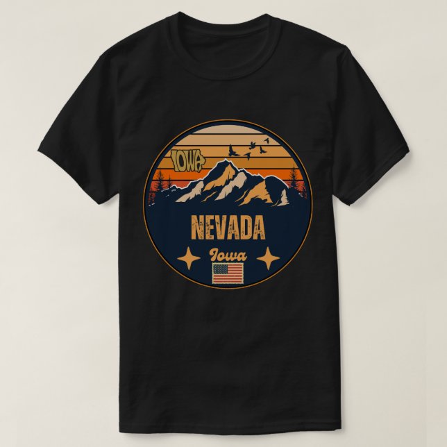 Camiseta Nevada, Iowa (Frente do Design)