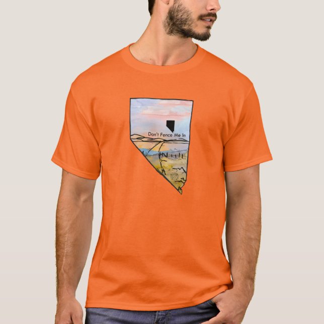 Camiseta Nevada Não me vejam na paisagem do sol (Frente)