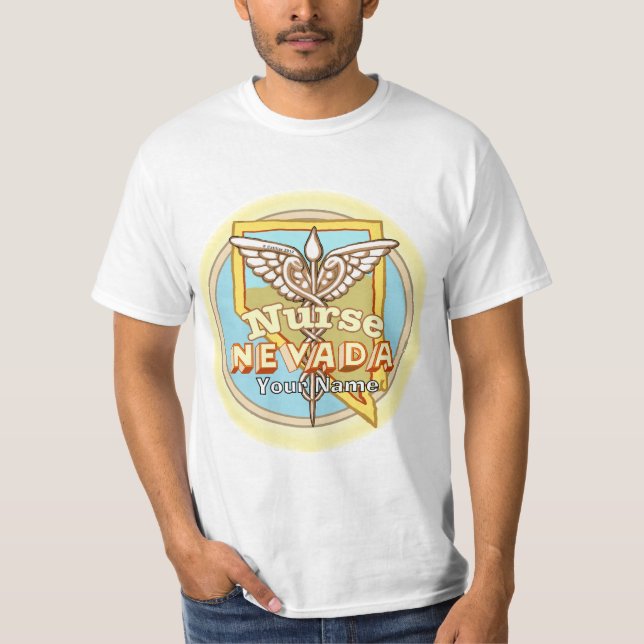 Camiseta Nevada Nurse Caduceus  (Frente)
