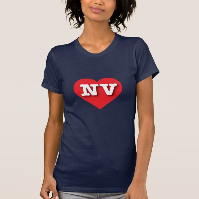 Camiseta Nevada Red Heart - Eu amo NV (Frente)