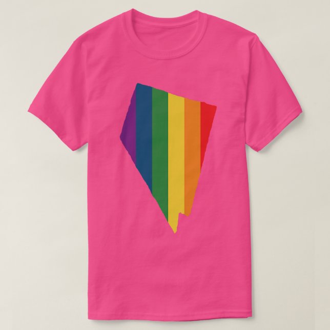 Camiseta Nevada State Rainbow (Frente do Design)