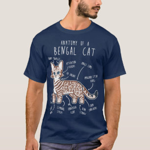 Camiseta Neve Bengala Gato Selo Lynx Anatomia