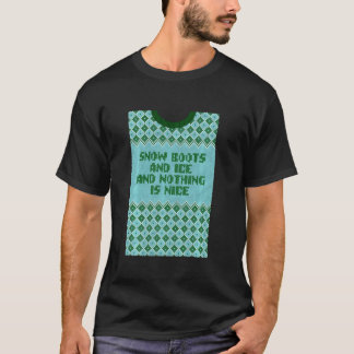Camiseta Neve Botas E Gelo E Nada De Bom Natal R