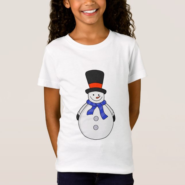 Camiseta Neve com chapéu superior (Frente)