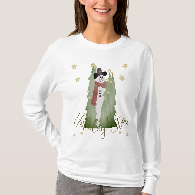 Camiseta Neve com estrelas (Frente)