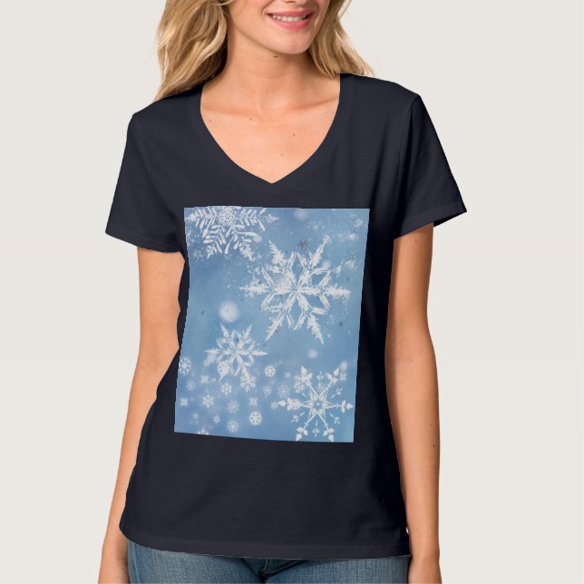 Camiseta Neve de Natal Maravilhosa (Frente)