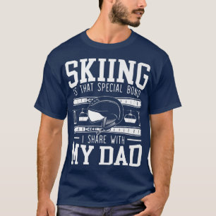 Camiseta Neve do capacete de Pai de esqui