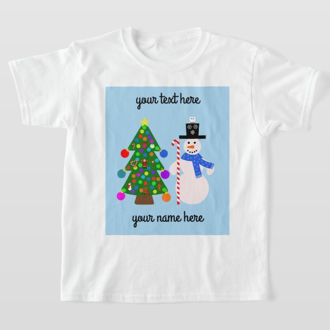 Camiseta Neve e Árvore de Natal #3 (Postura )