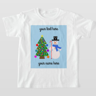 Camiseta Neve e Árvore de Natal #4