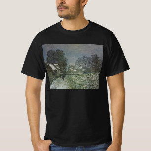 Camiseta Neve em Argenteuil por Claude Monet