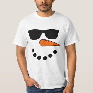 Camiseta Neve Face Natal Engraçado Papai Noel Claus Sunglas