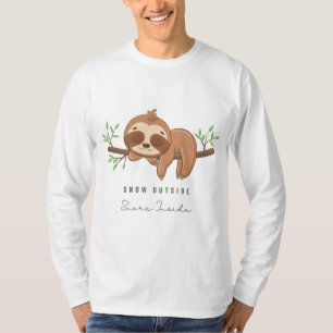 Camiseta neve fora do dentro do ronco