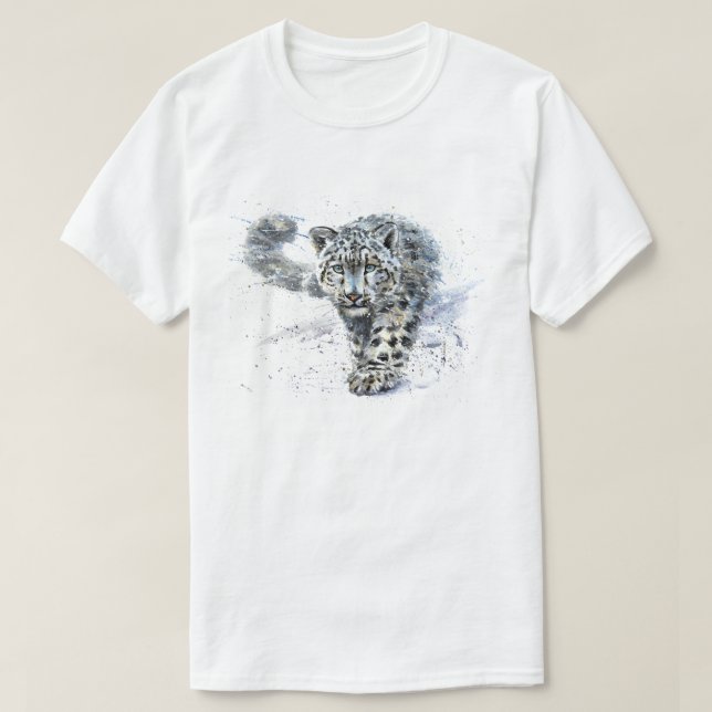 Camiseta Neve Leopardo Watercolor (Frente do Design)