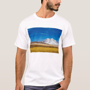 Camiseta Neve - montanhas e pastagem tampadas de Puna