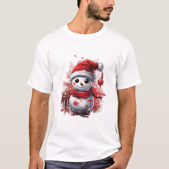 Camiseta Neve natalina (Frente)