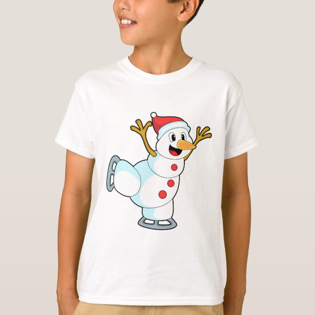 Camiseta Neve no patinagem de gelo com skates de gelo.PNG (Frente)