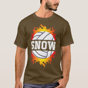 Camiseta Neve Nome Jogador de Voleibol Galinhas Bola e Net 