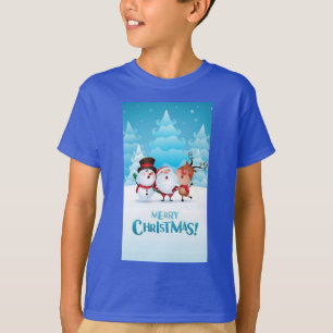 Camiseta Neve, Papais noeis Feliz Natal