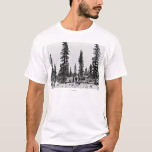 Camiseta Neve que acampa ao norte do círculo ártico