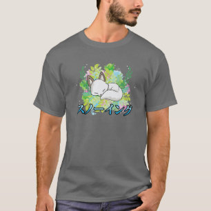 Camiseta Neve - Raposa de inverno de Animação Kawaii Cuta