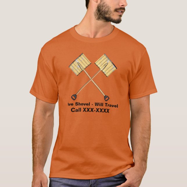 Camiseta Neve Shoveling Business (Frente)