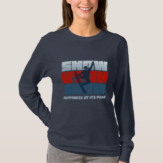 Camiseta Neve, Utah, Neve, Felicidade Em Seu Pico Para Ela