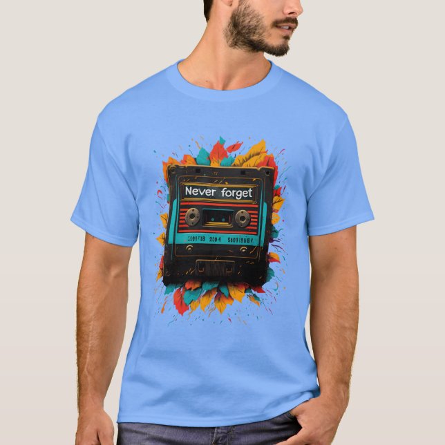 Camiseta Never forget 90s gift boy (Frente)