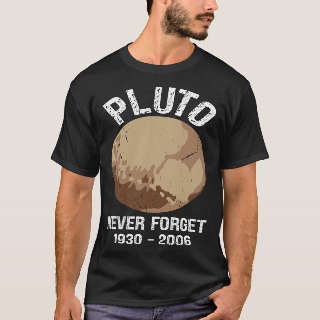 Camiseta Never Forget Pluto  Nerdy Astronomy Space Science (Frente)