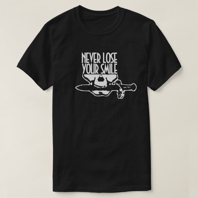 CAMISETA NEVER LOSE YOUR SMILE (Frente do Design)