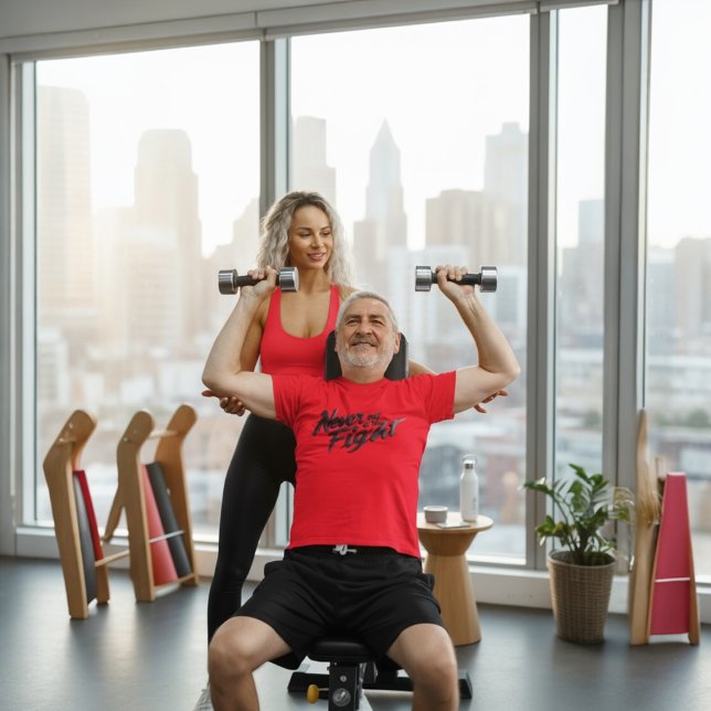 Camiseta Never Out of the Fight (Criador carregado)