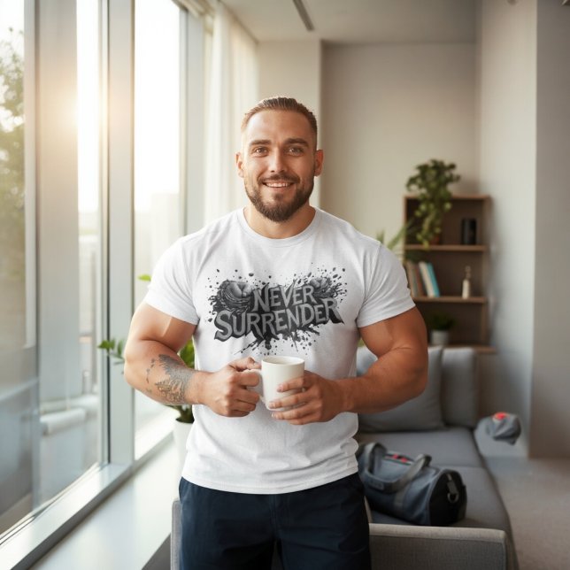 Camiseta Never Surrender (Criador carregado)