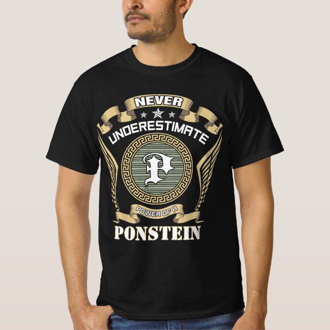 Camiseta Never underestimate power of a PONSTEIN (Frente)