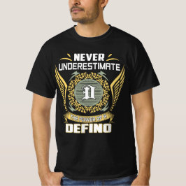 Camiseta Never Underestimate The Power Of A Defino