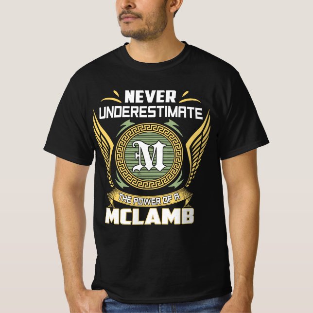 Camiseta Never Underestimate The Power Of A Mclamb (Frente)