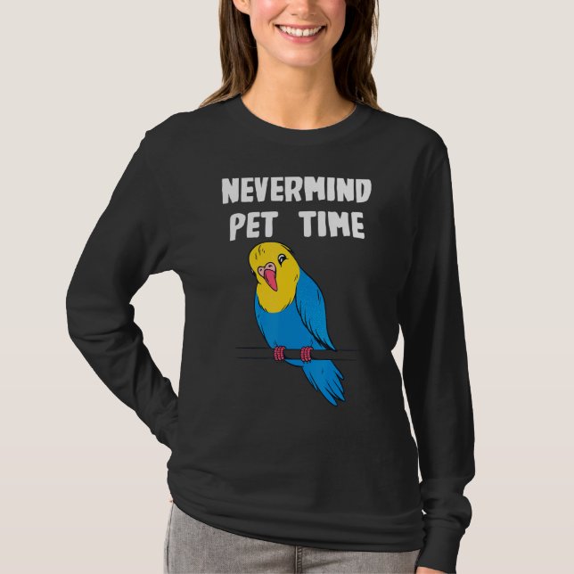 Camiseta Nevermind Budgerigar Time (Frente)