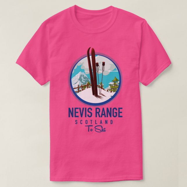 Camiseta Nevis Range scotland Ski (Frente do Design)